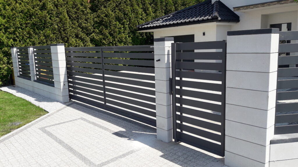 Brama wjazdowa aluminiowa pozioma